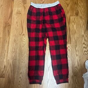 Hollister Red and Black Checkered Lounge Pants